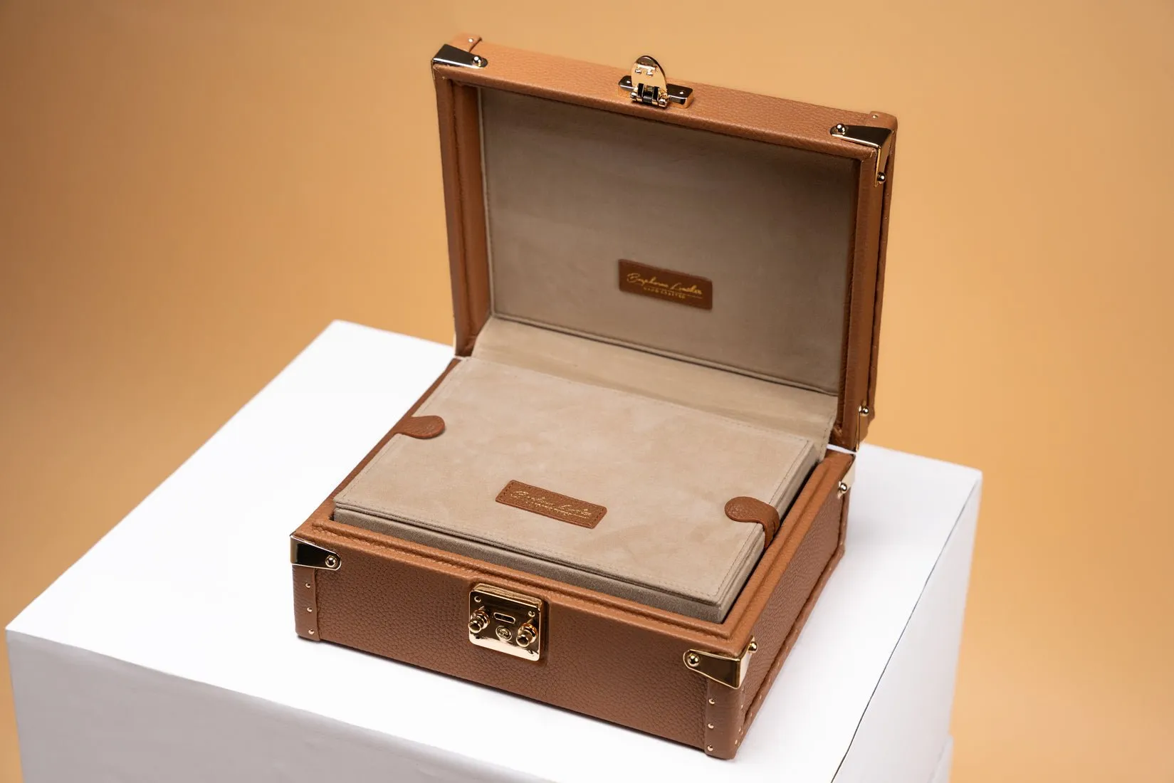 Petra Watch Case - Togo Camel
