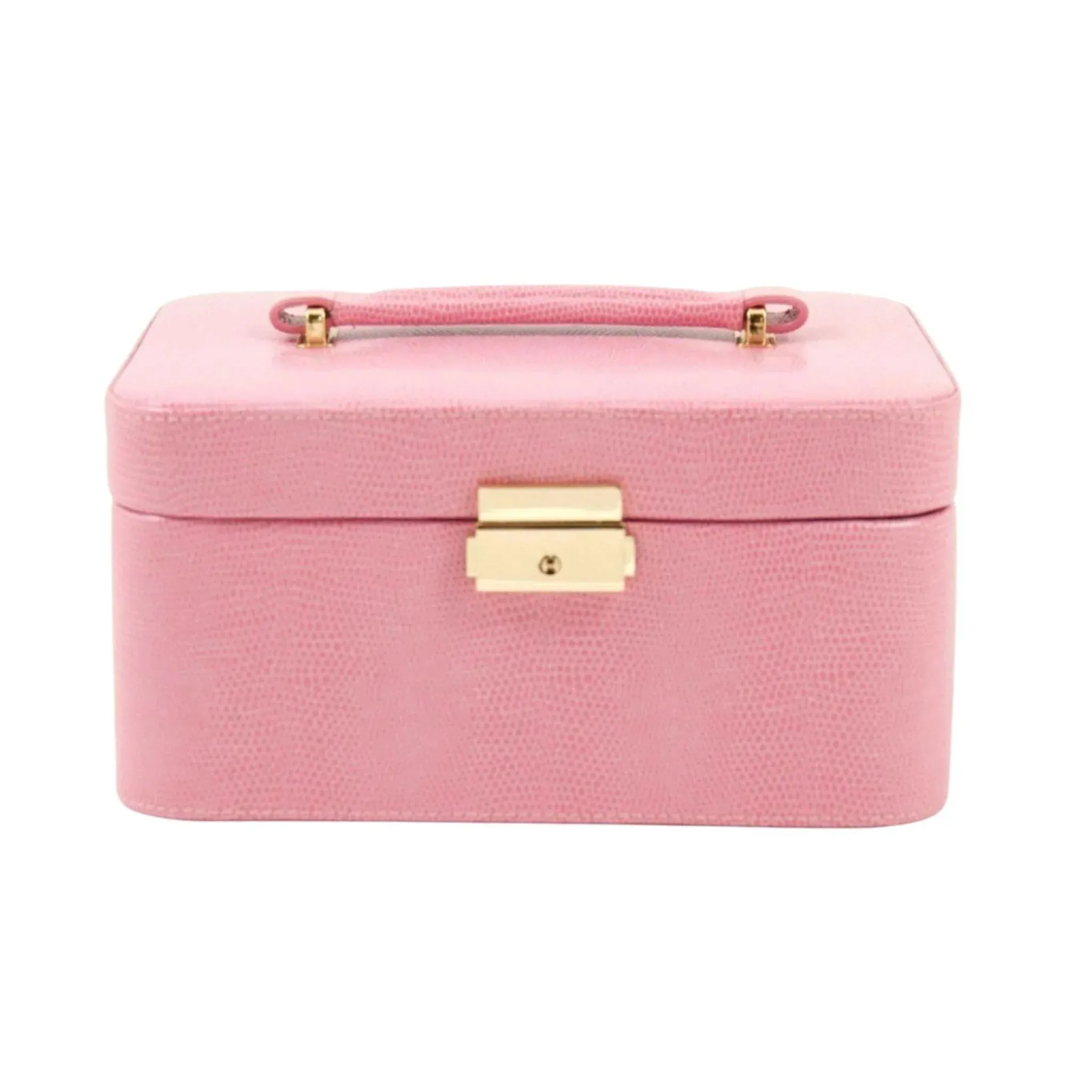Pink Leather Jewelry Box