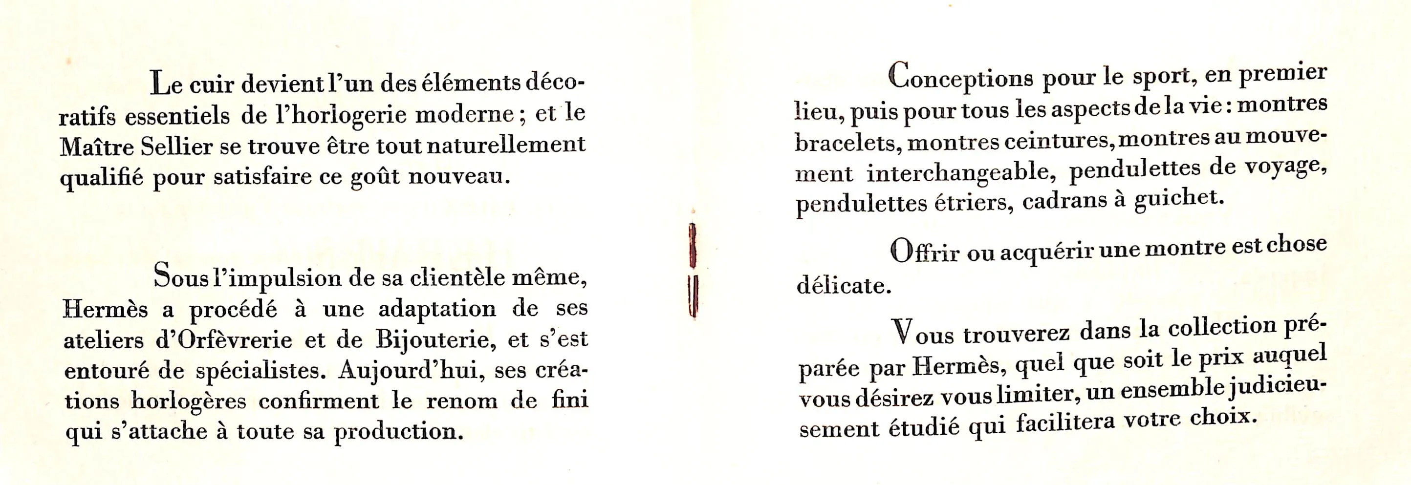 "La Montre Chez Hermes" 1931