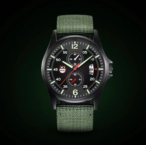 RECON GS2 Military pat Quartz Watch fabric strap