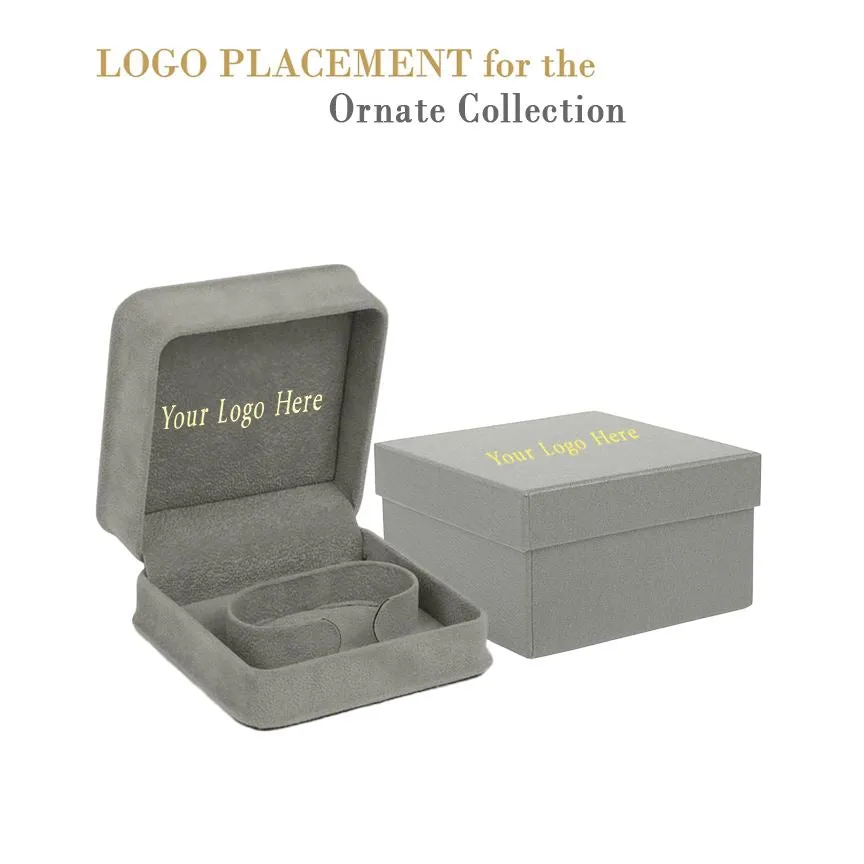 Rich Suede Watch/Bangle Box, Ornate Collection