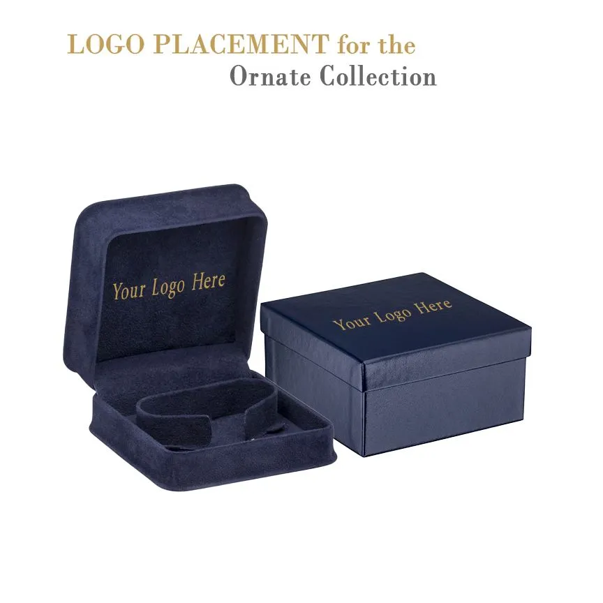 Rich Suede Watch/Bangle Box, Ornate Collection