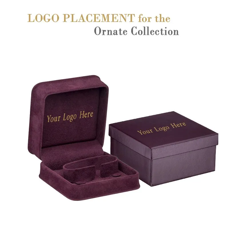 Rich Suede Watch/Bangle Box, Ornate Collection