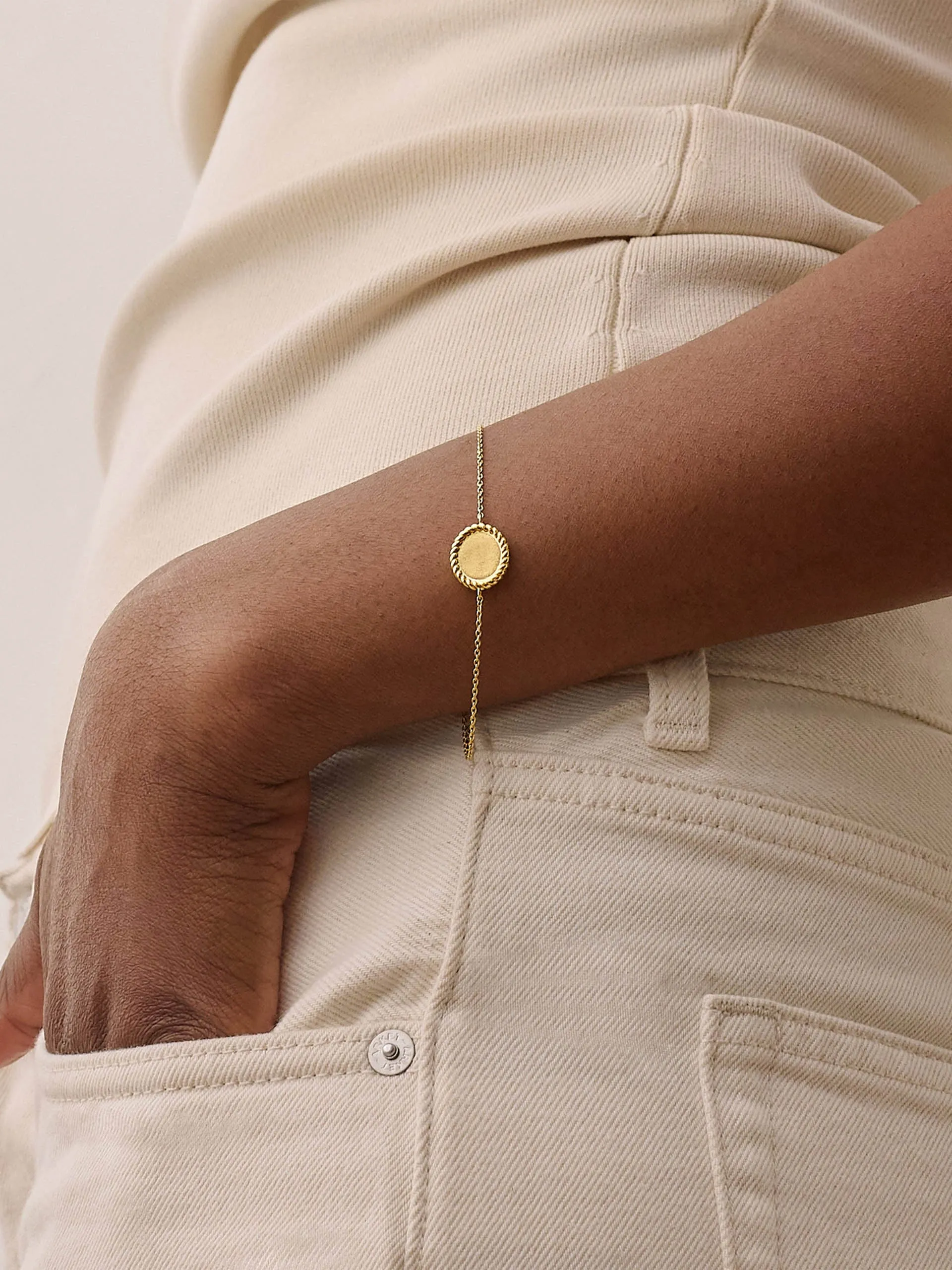 Rope engravable bracelet