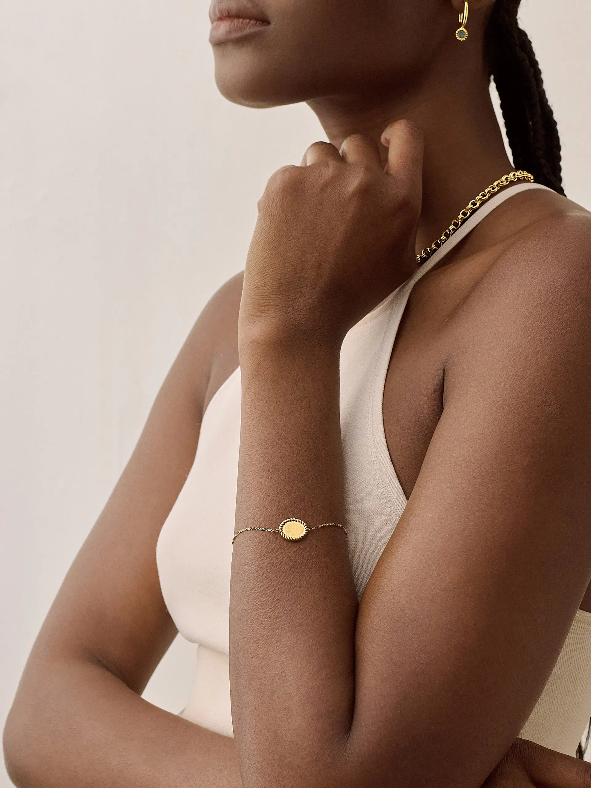 Rope engravable bracelet
