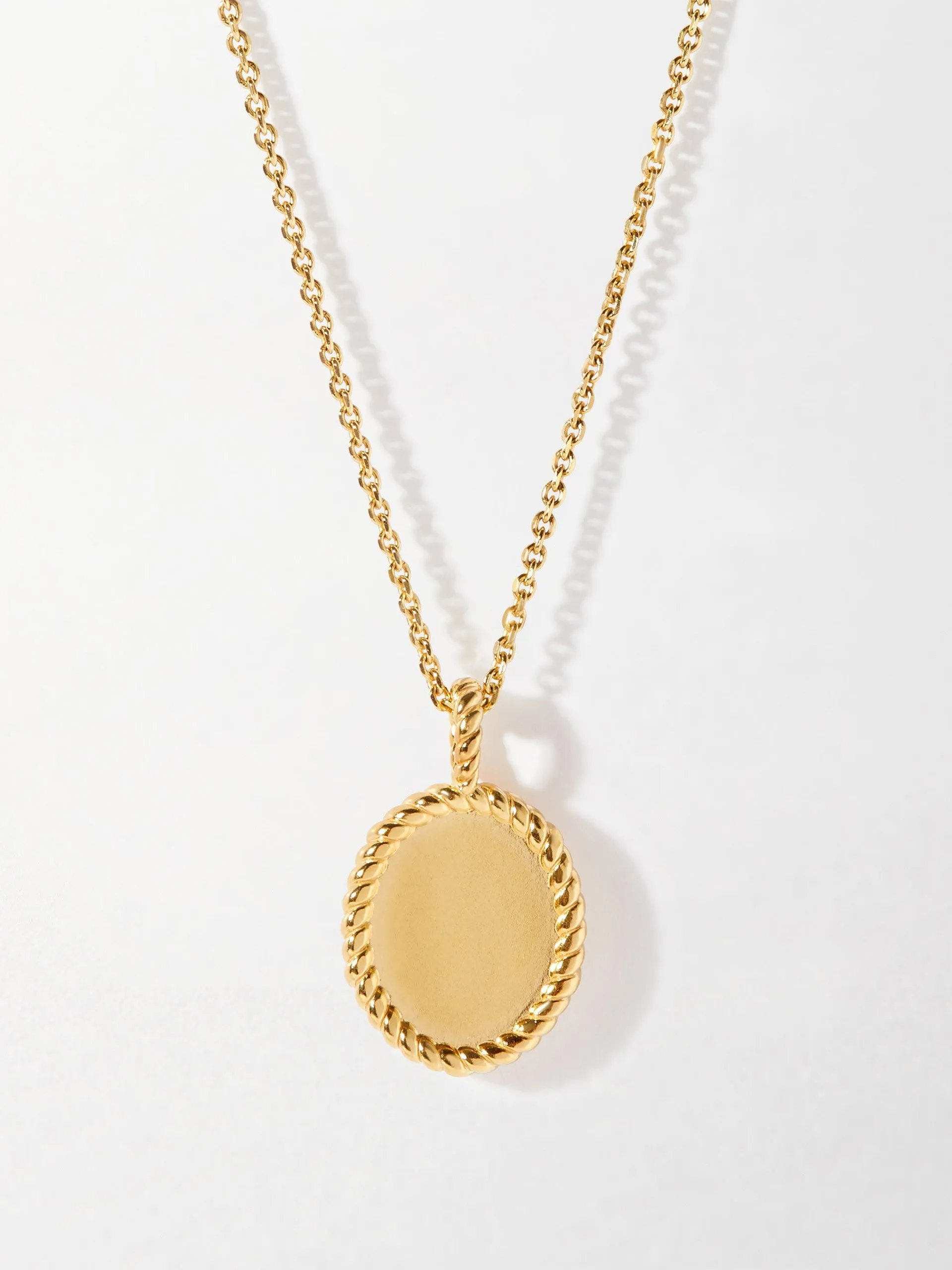 Rope engravable necklace