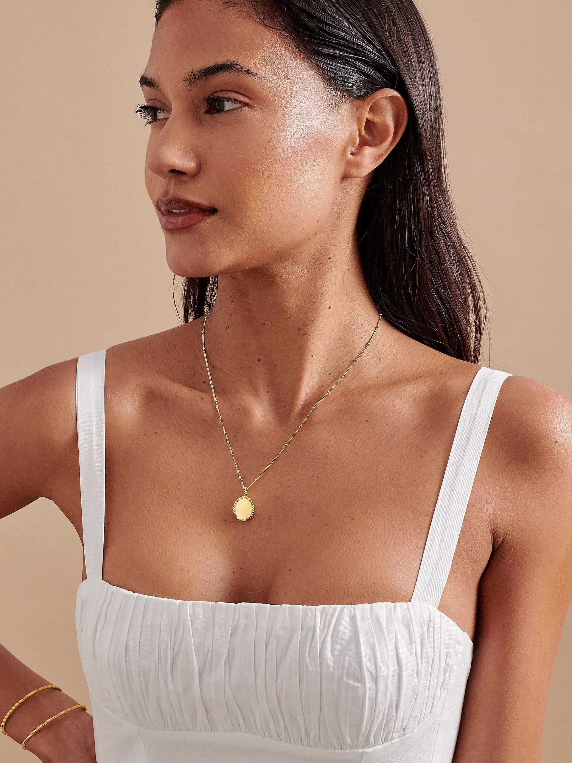 Rope engravable necklace