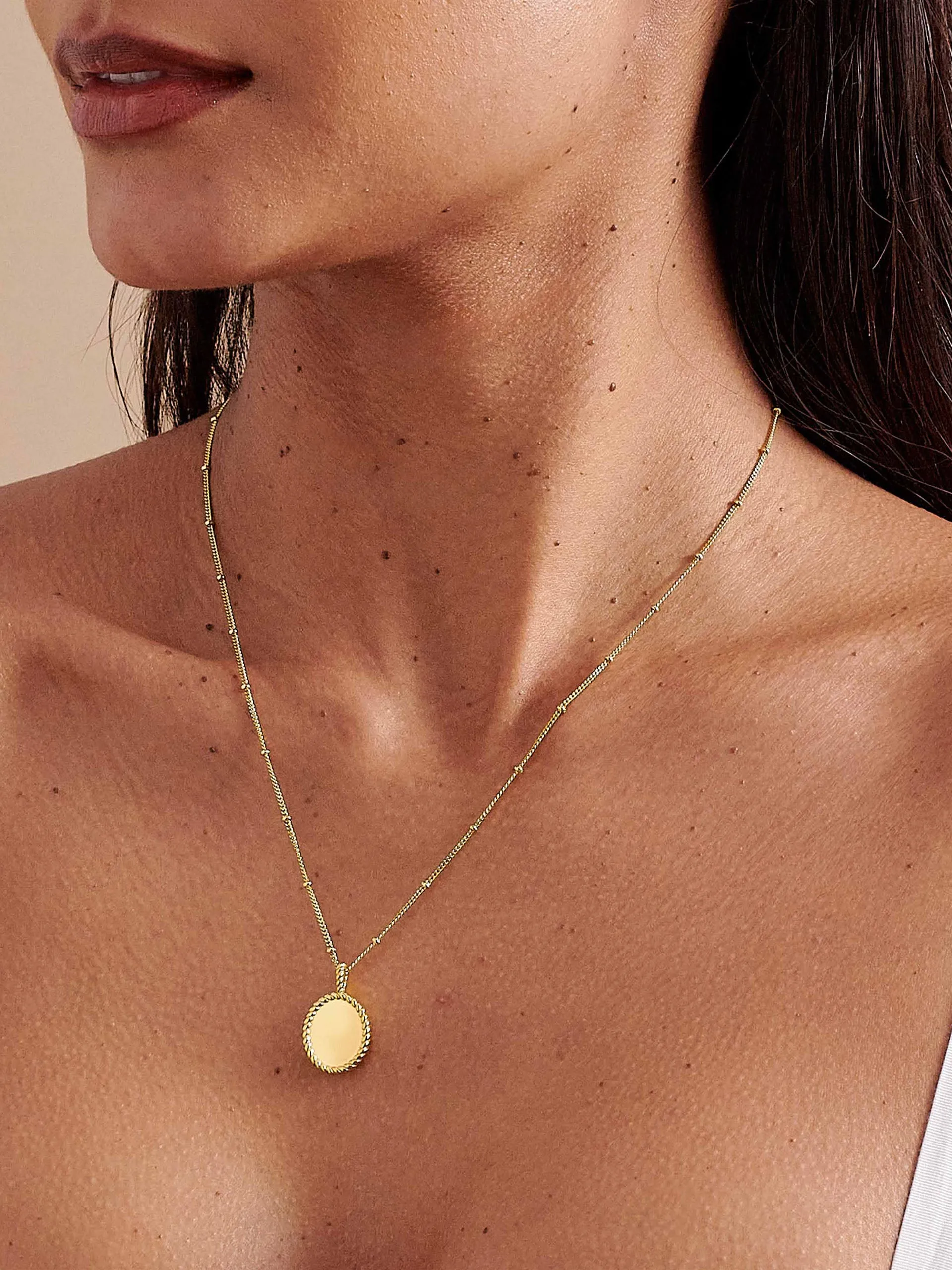 Rope engravable necklace