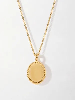 Rope engravable necklace
