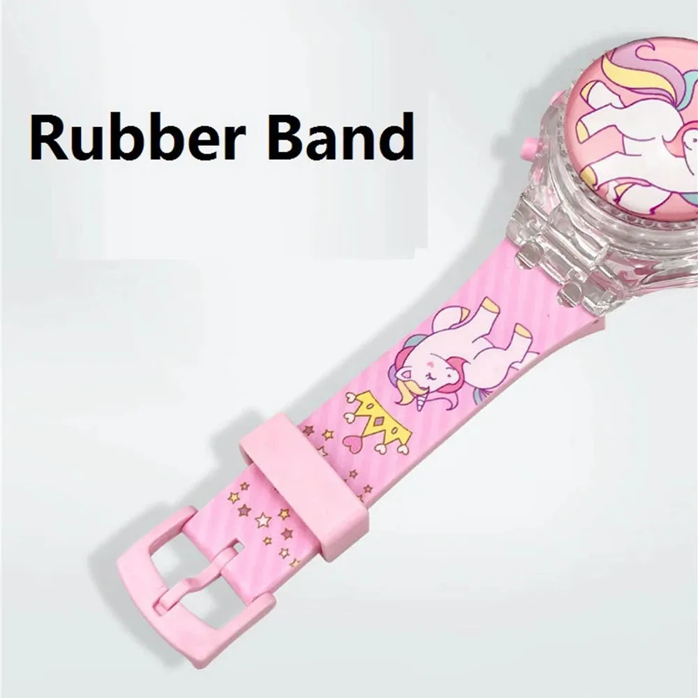 Rotatable, Musical, light-up Rainbow Unicorn Watch