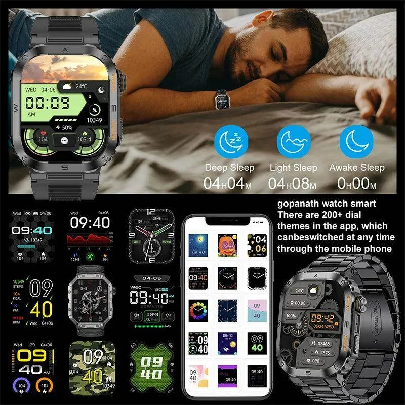 Rugged Military Smart Watch For Android IOS XIAOMI