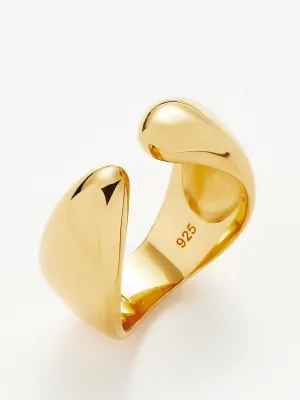 Savi sculptural open stacking ring