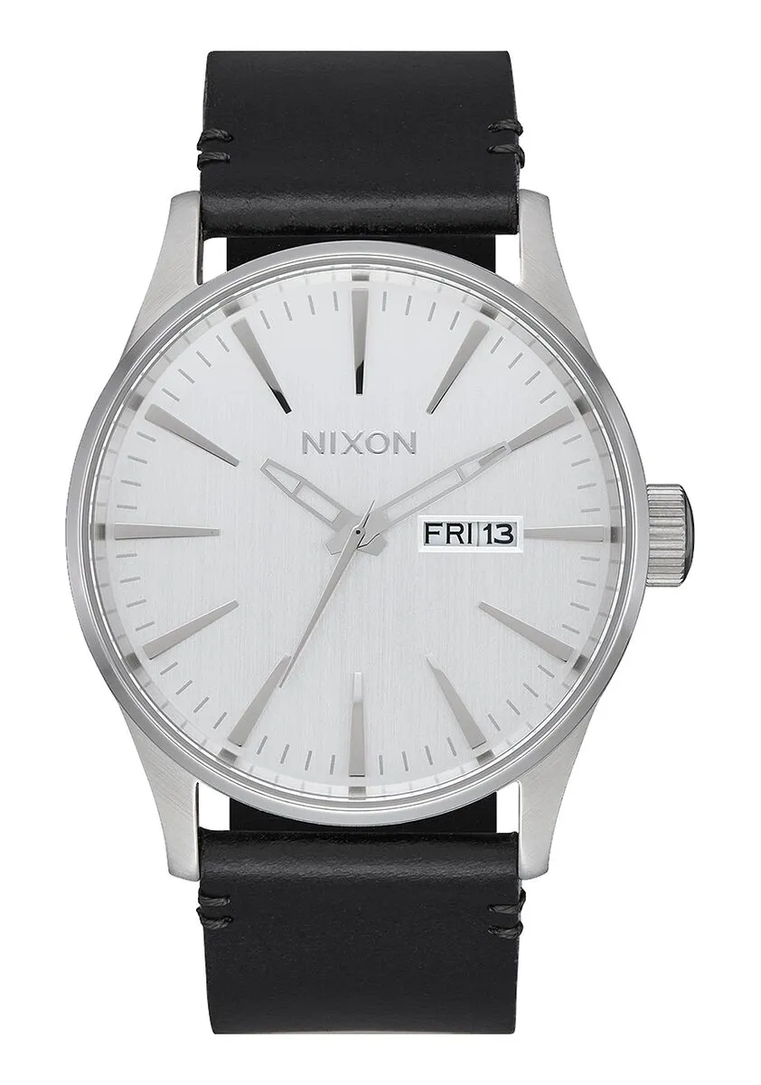 Sentry Leather - All Silver/Black