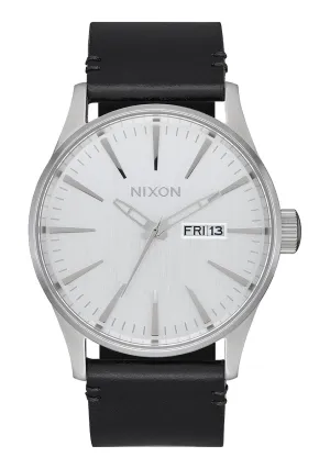 Sentry Leather - All Silver/Black