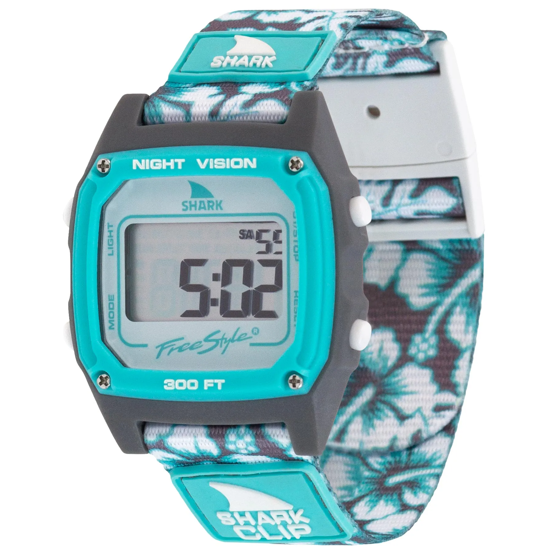 SHARK CLASSIC CLIP AQUA HIBISCUS