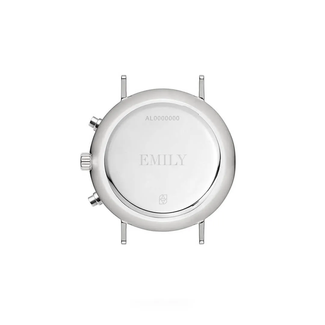 Silver Pearl Link Nueva 40 Watch