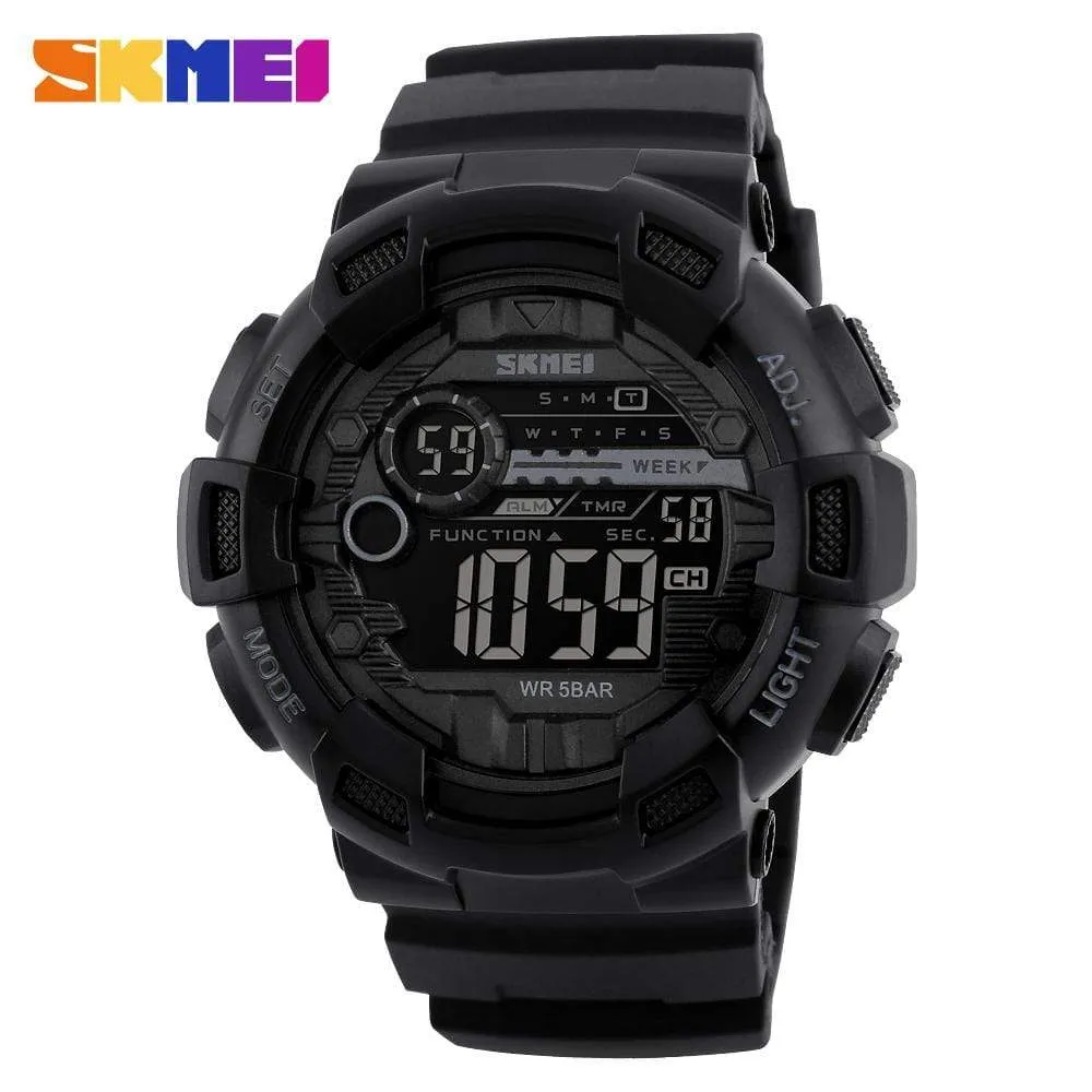 Skmei 1243 Original Digital waterproof Sports wrist watch Chronograph for Boys For Men