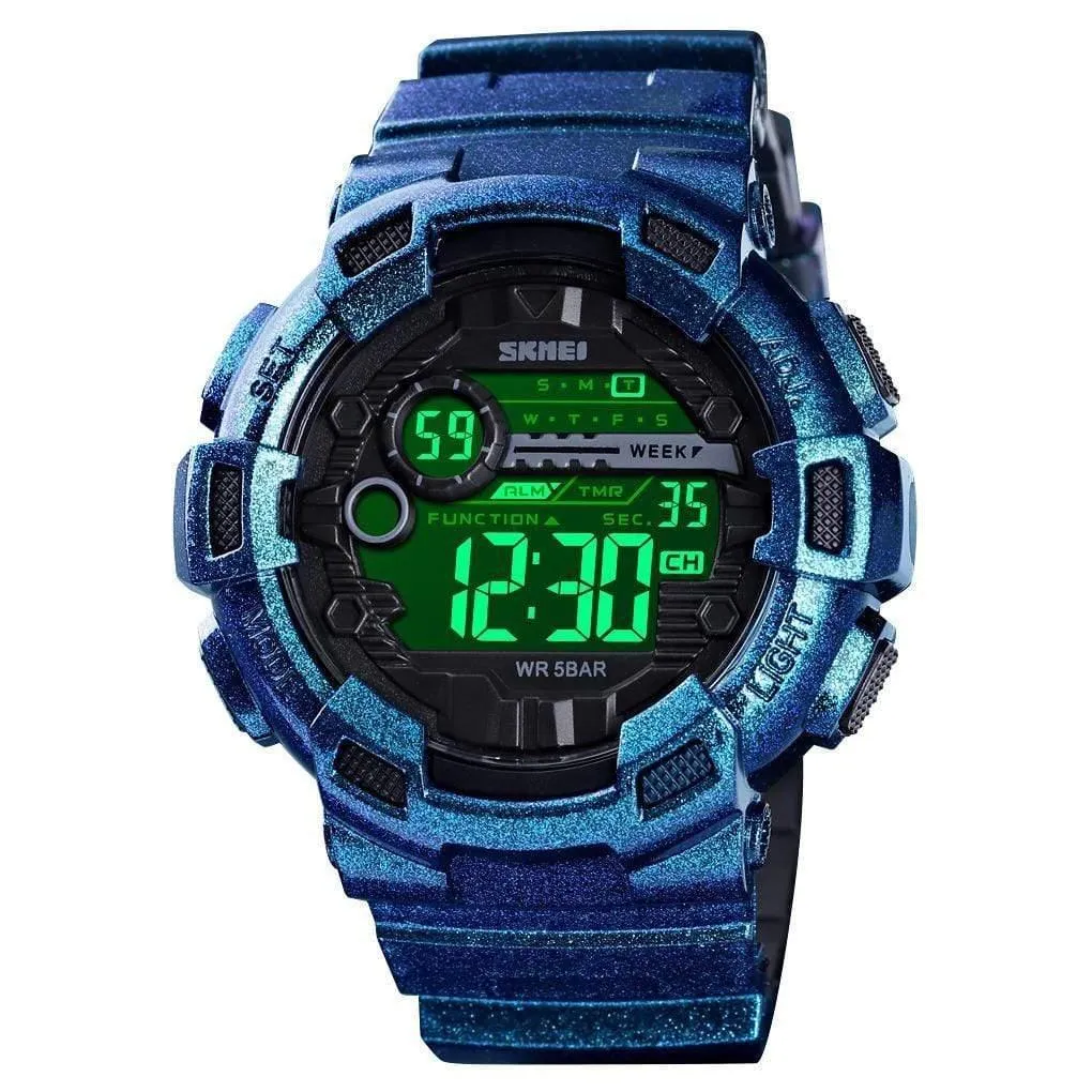 Skmei 1243 Original Digital waterproof Sports wrist watch Chronograph for Boys For Men