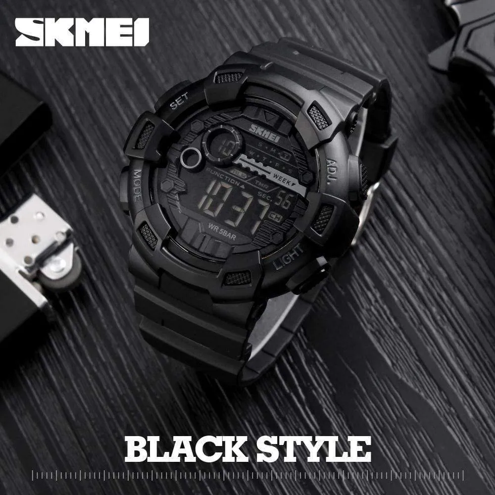 Skmei 1243 Original Digital waterproof Sports wrist watch Chronograph for Boys For Men