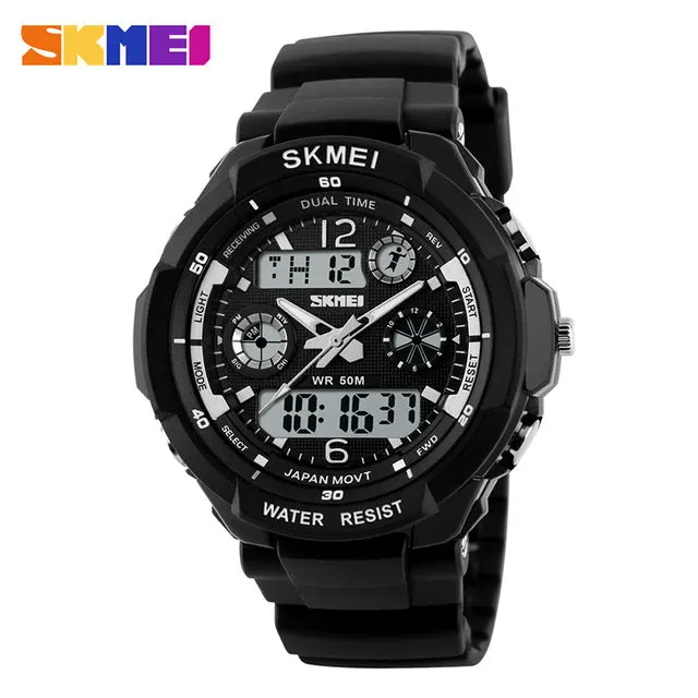 SKMEI Luxury Brand Sports Watches Shock Resistant Men LED Watch Military Digital Quartz Wristwatches Relogio Masculino 0931