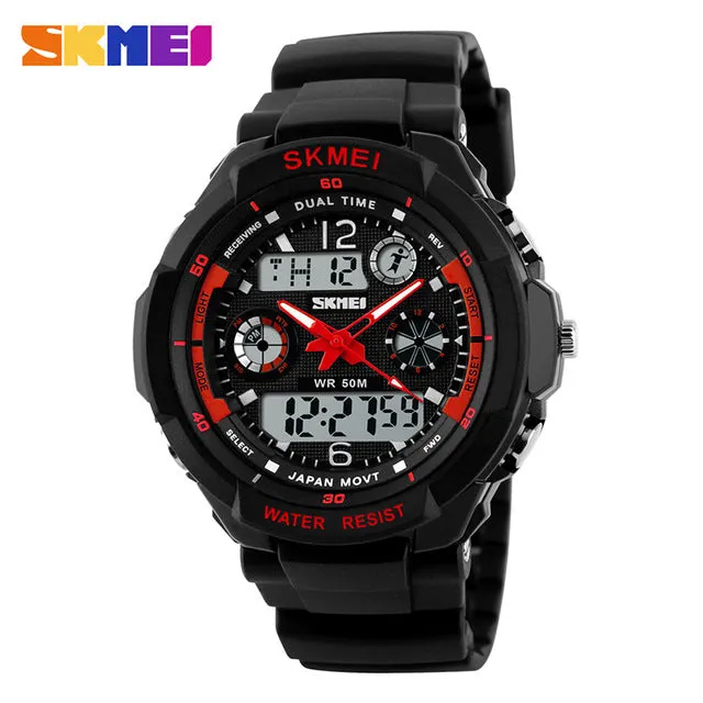 SKMEI Luxury Brand Sports Watches Shock Resistant Men LED Watch Military Digital Quartz Wristwatches Relogio Masculino 0931