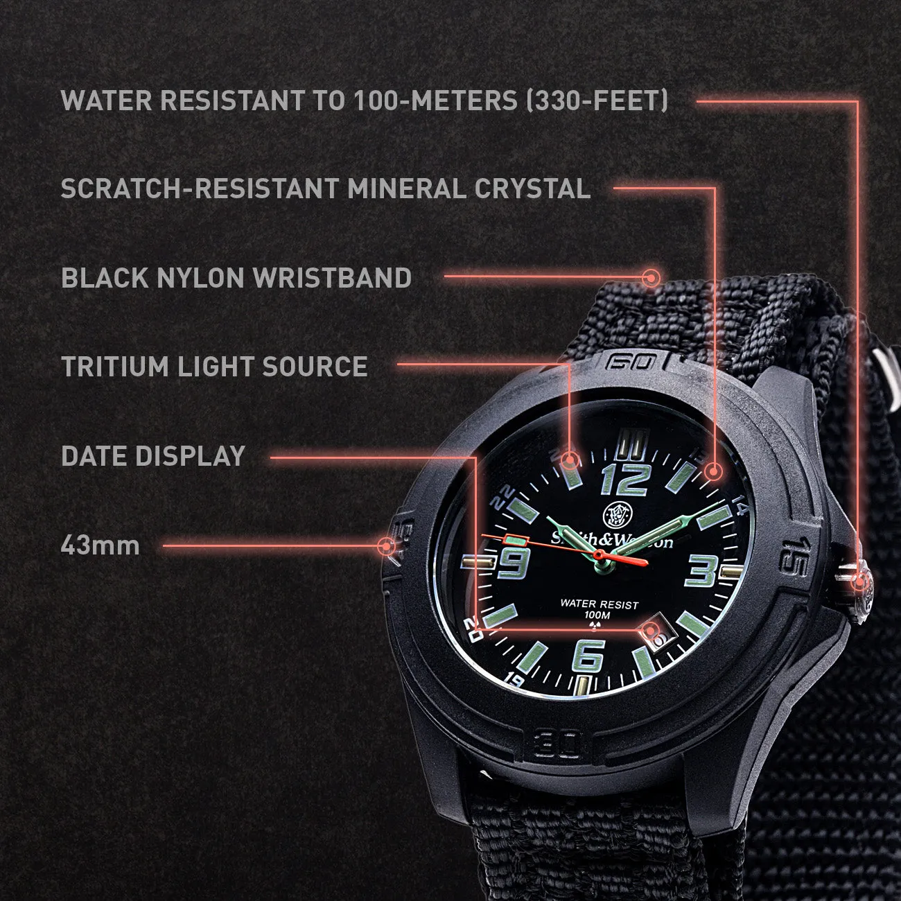 Smith & Wesson Soldier Tritium H3 Watch