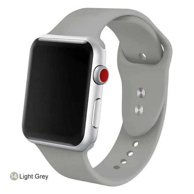 Soft Silicone Replacement Sport Band For Apple Watch