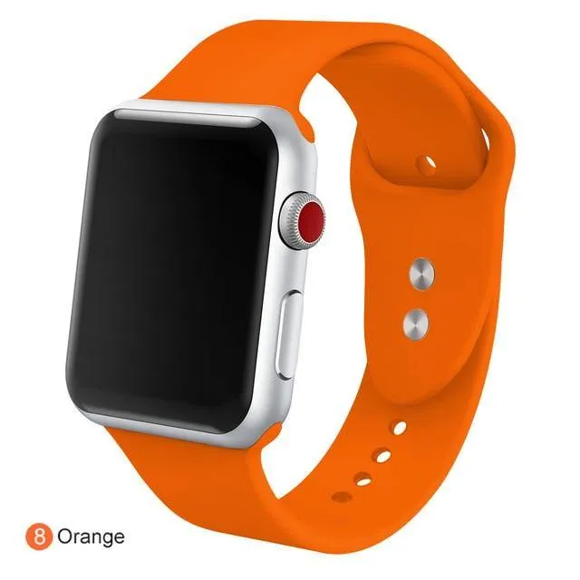 Soft Silicone Replacement Sport Band For Apple Watch