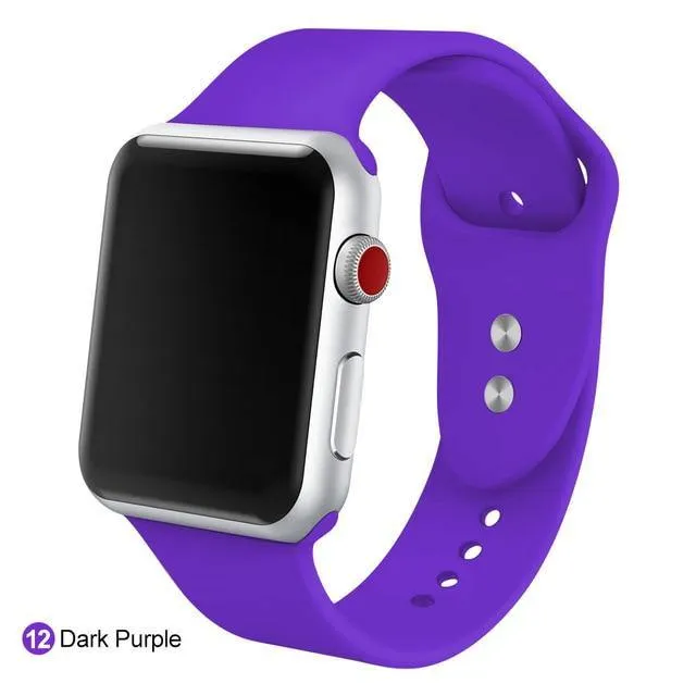 Soft Silicone Replacement Sport Band For Apple Watch