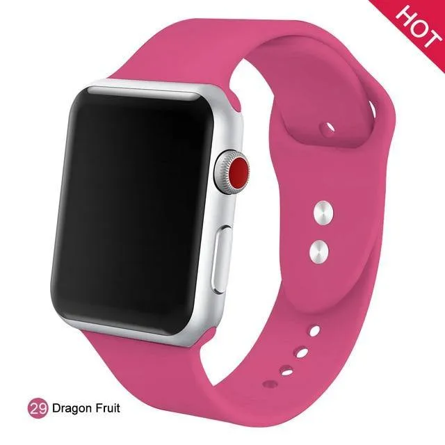 Soft Silicone Replacement Sport Band For Apple Watch