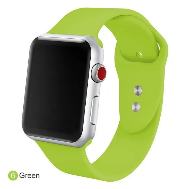 Soft Silicone Replacement Sport Band For Apple Watch