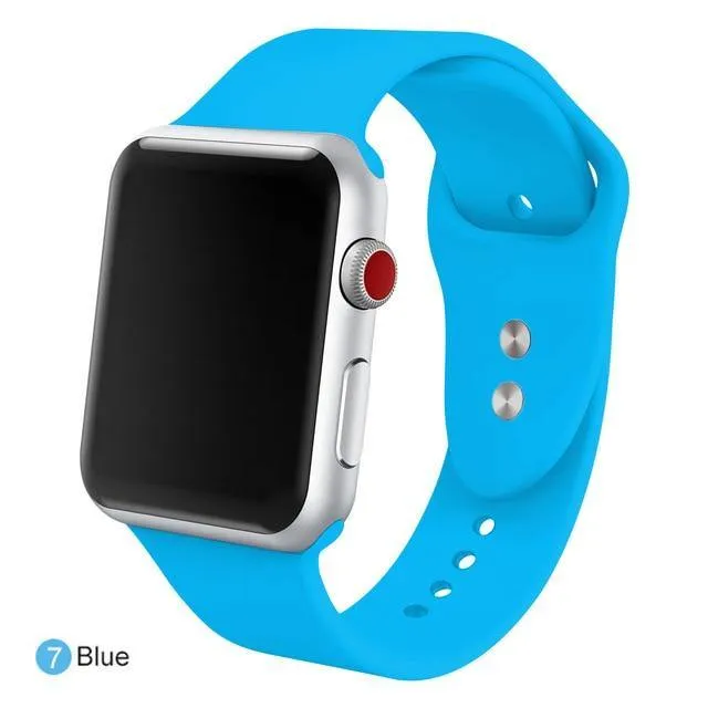 Soft Silicone Replacement Sport Band For Apple Watch