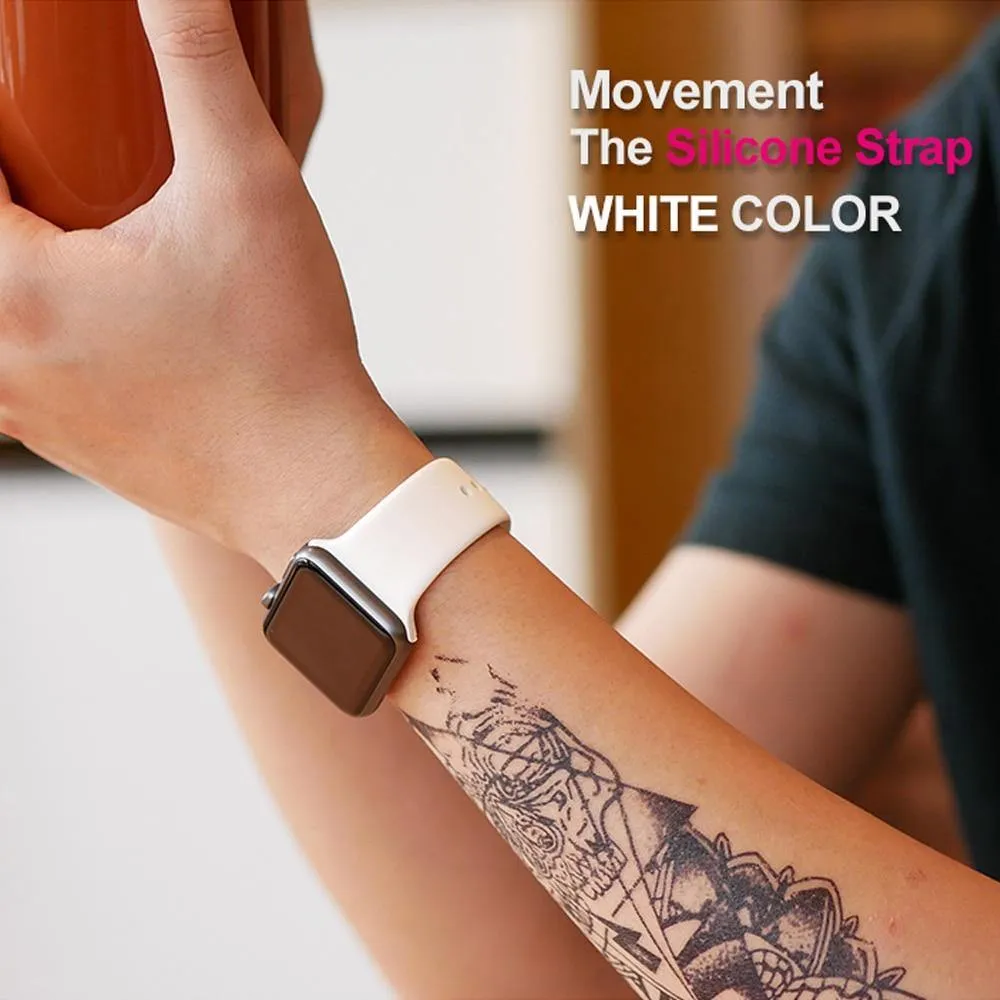 Soft Silicone Replacement Sport Band For Apple Watch