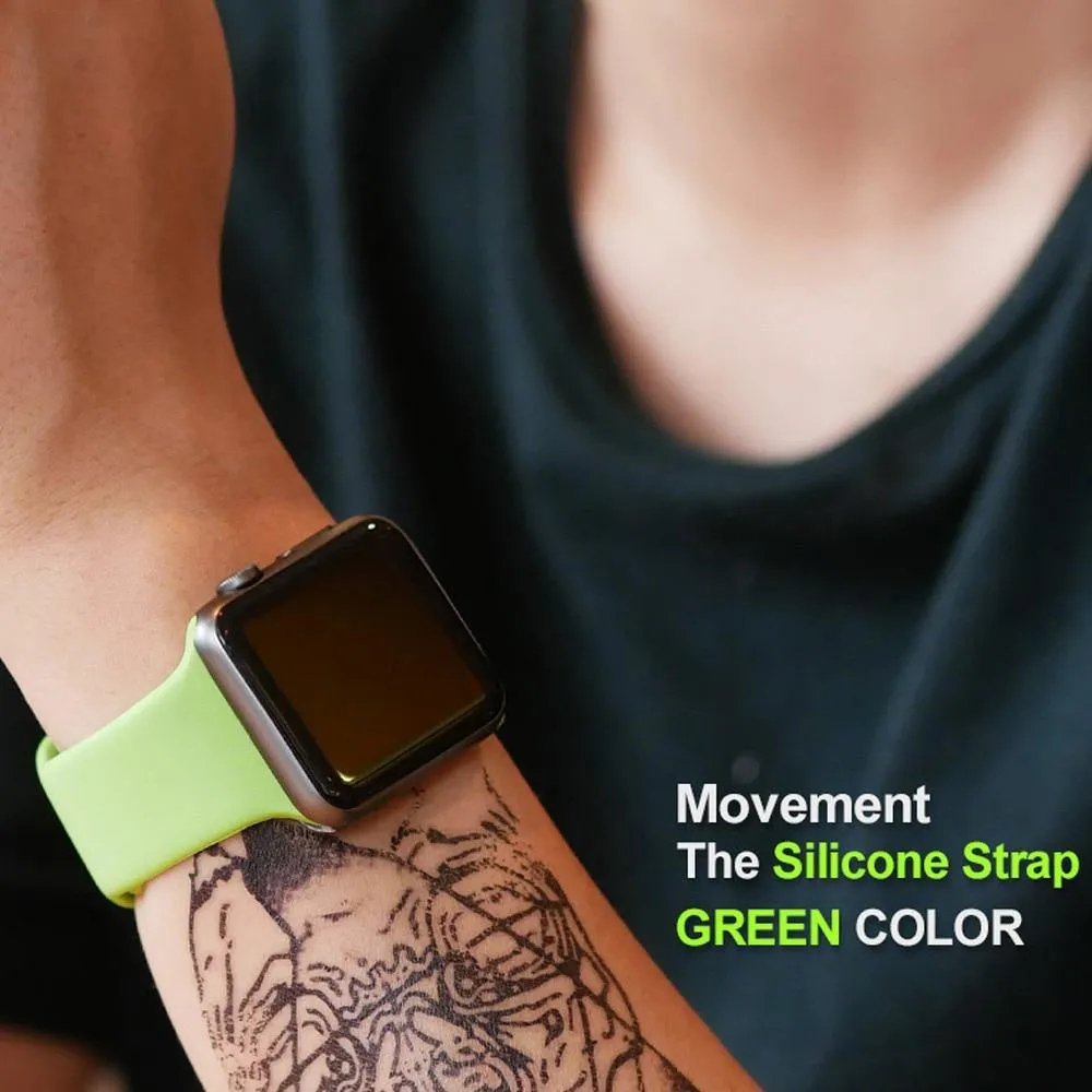 Soft Silicone Replacement Sport Band For Apple Watch