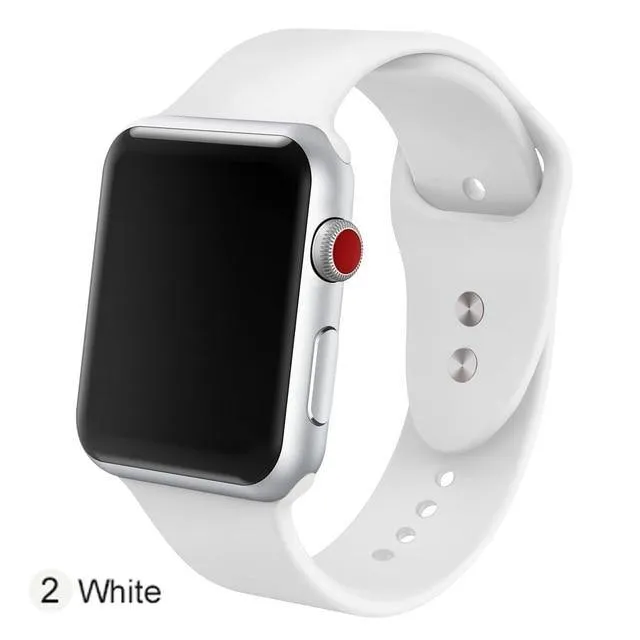 Soft Silicone Replacement Sport Band For Apple Watch