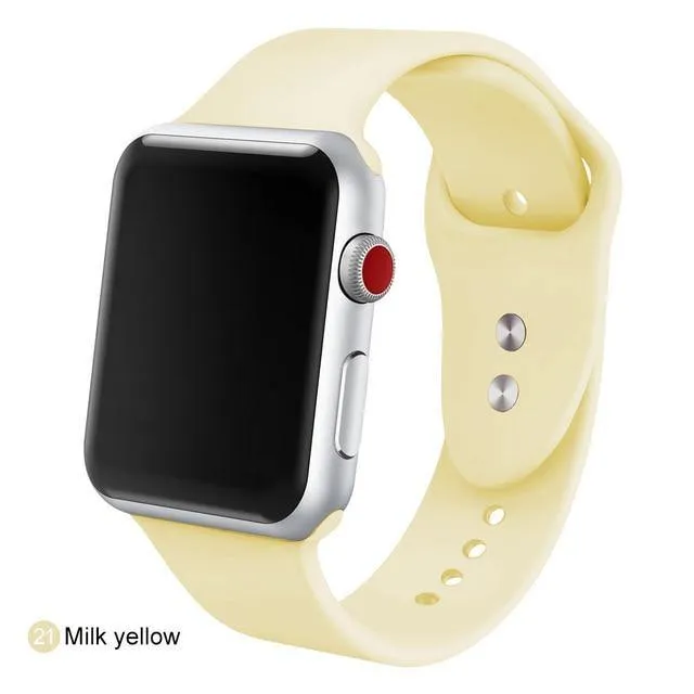 Soft Silicone Replacement Sport Band For Apple Watch