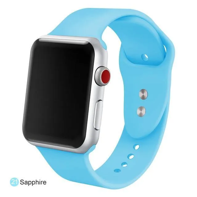 Soft Silicone Replacement Sport Band For Apple Watch