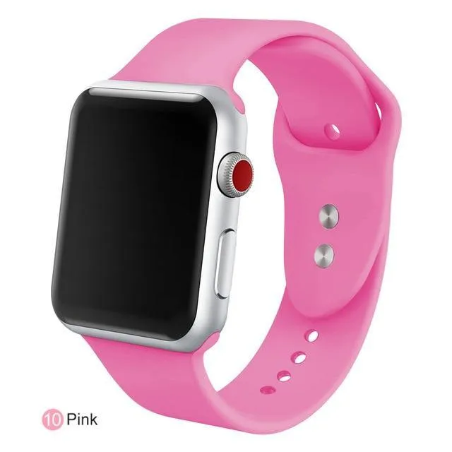 Soft Silicone Replacement Sport Band For Apple Watch