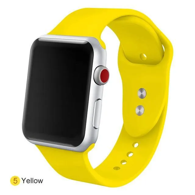 Soft Silicone Replacement Sport Band For Apple Watch