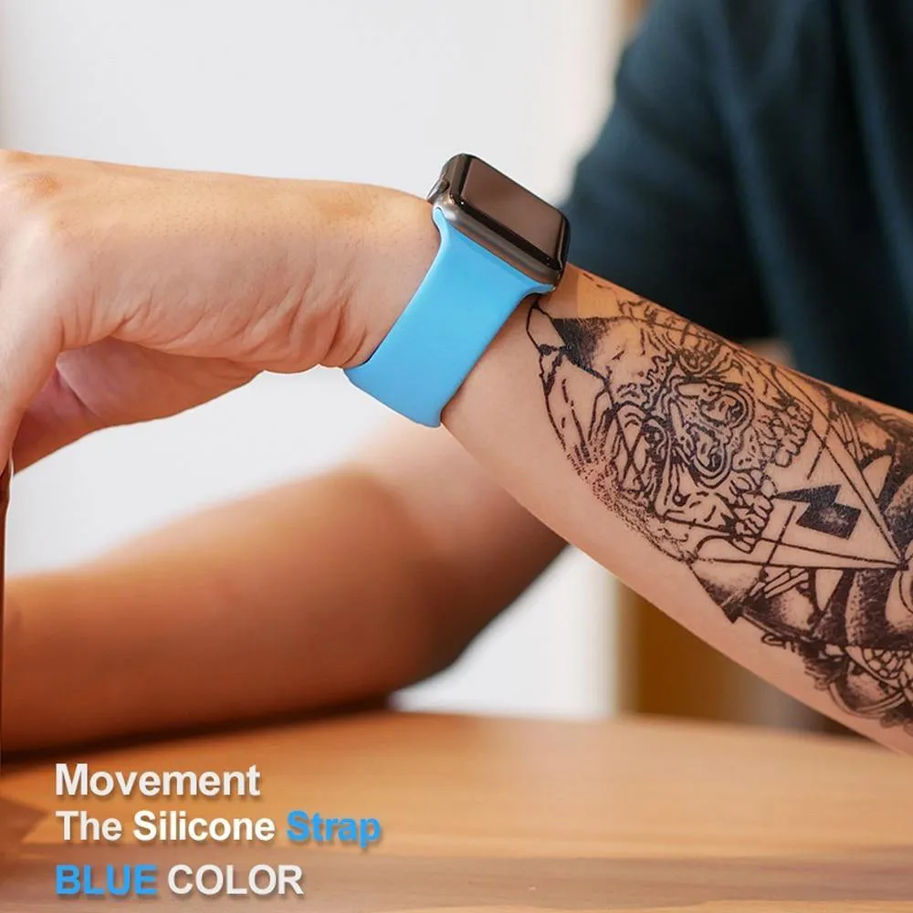 Soft Silicone Replacement Sport Band For Apple Watch