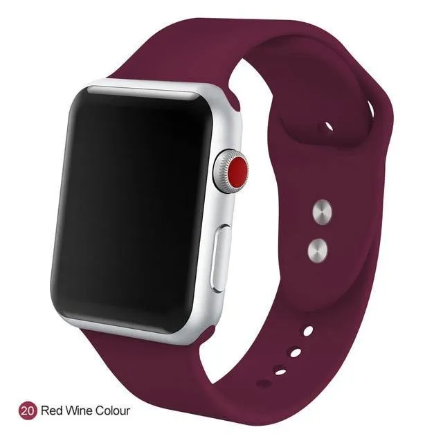 Soft Silicone Replacement Sport Band For Apple Watch