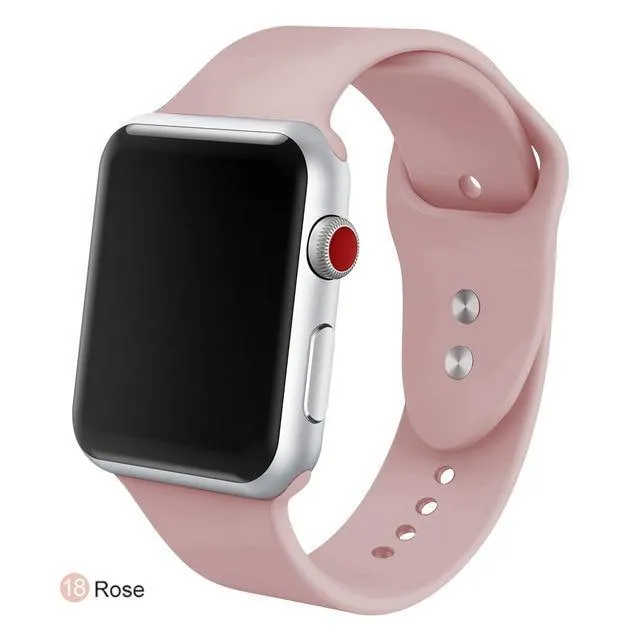 Soft Silicone Replacement Sport Band For Apple Watch