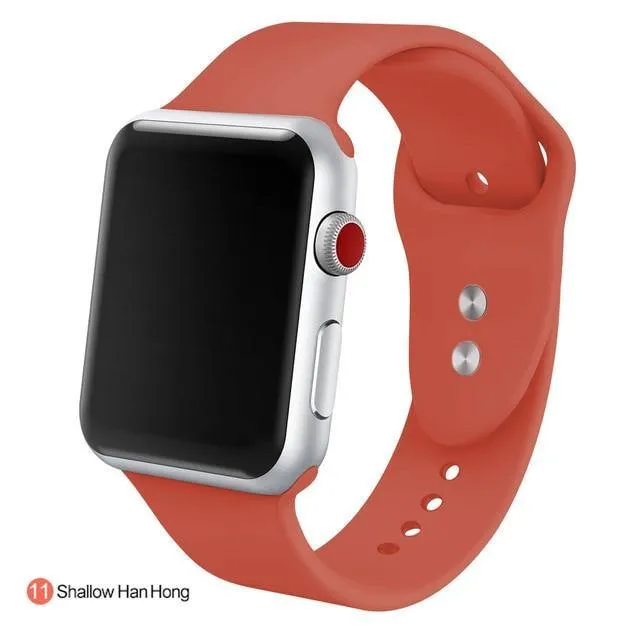 Soft Silicone Replacement Sport Band For Apple Watch