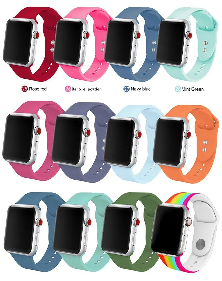 Soft Silicone Replacement Sport Band For Apple Watch