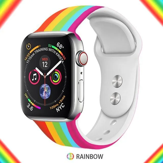 Soft Silicone Replacement Sport Band For Apple Watch
