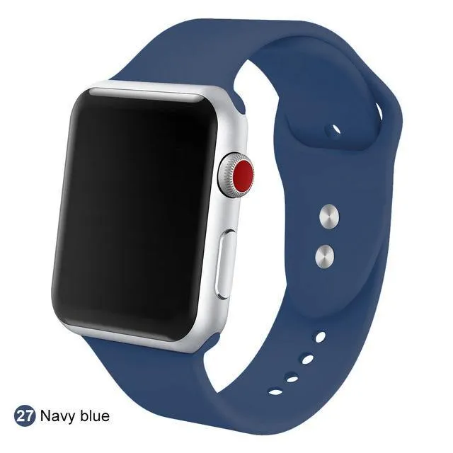 Soft Silicone Replacement Sport Band For Apple Watch