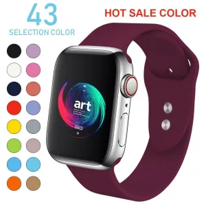 Soft Silicone Replacement Sport Band For Apple Watch