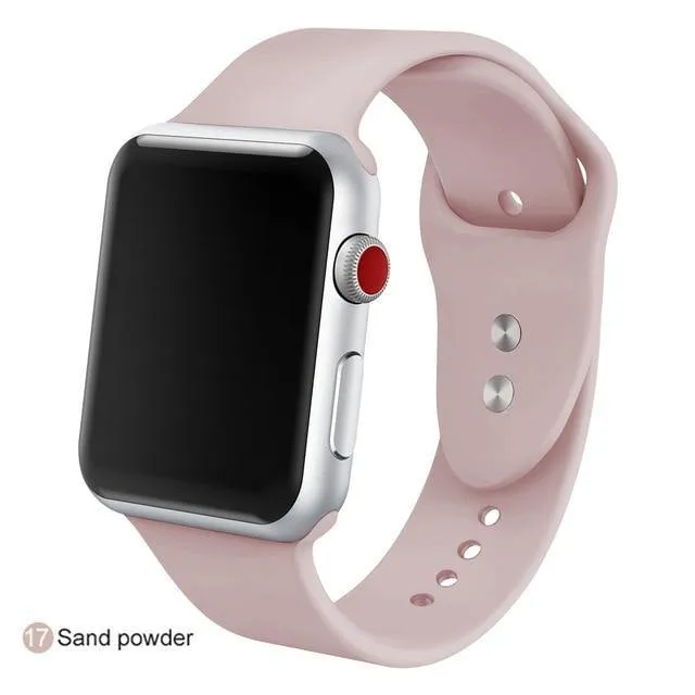 Soft Silicone Replacement Sport Band For Apple Watch