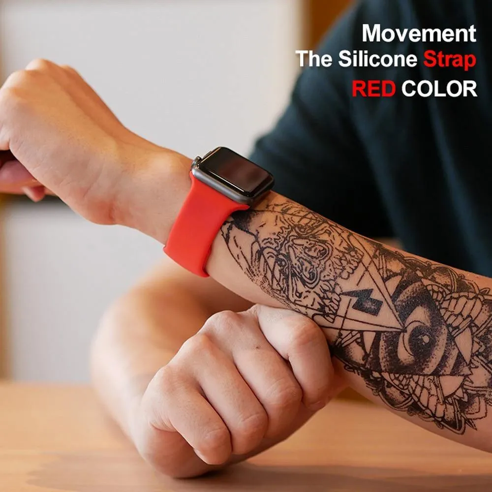 Soft Silicone Replacement Sport Band For Apple Watch