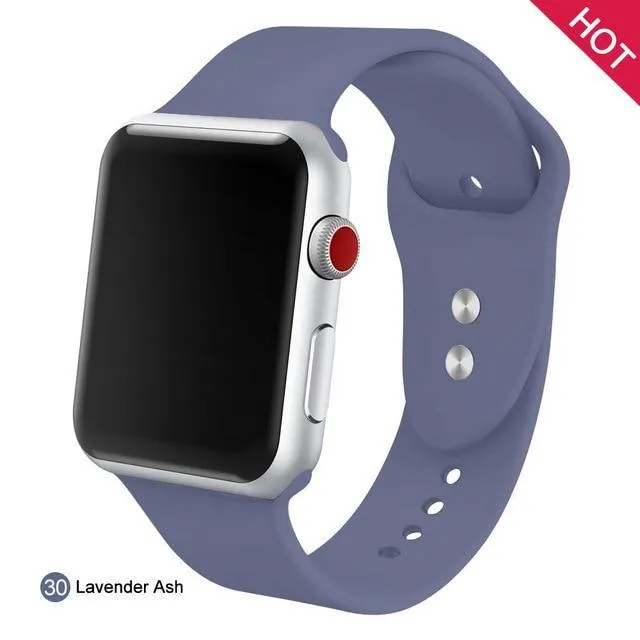 Soft Silicone Replacement Sport Band For Apple Watch